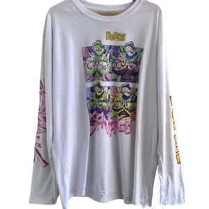 Popeye Savage Graphic T-Shirt White Long Sleeve